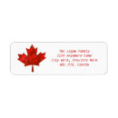 Search for canadian return address labels Red