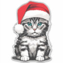 Search for santa hat stickers Cat