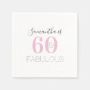 Search for 60 birthday napkins Stylish
