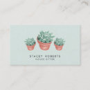Search for house sitter business cards Watercolor