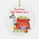 Search for great dane christmas tree decorations Santa claus