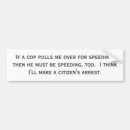 Search for cop bumper stickers Car