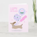 Search for dog lover birthday cards Dachshund
