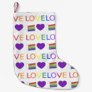 Search for gay pride christmas stockings Love is love