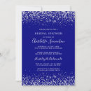 Search for navy and silver bridal shower invitations Sparkle