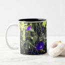 Search for black and white flowers mugs Purple