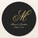 Search for monogram wedding coasters Typography