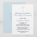 Search for holy confirmation invitations Blue