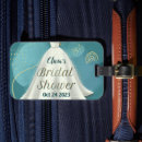 Search for bridal shower luggage tags Glitter