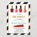 Search for nail polish birthday invitations Spa party