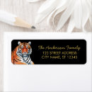 Search for tiger return address labels Safari animals