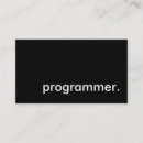 Search for programmer business cards Computer