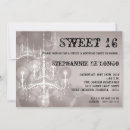 Search for chandelier birthday invitations Girly