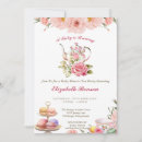 Search for shabby chic tea party invitations Romantic teapot teacup china