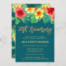 Search for hawaiian anniversary invitations Watercolor