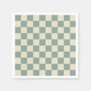 Search for green and white checkered napkins Checks
