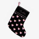 Search for blush pink christmas stockings Black