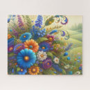 Search for wildflower puzzles Illustration