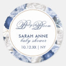 Search for blue flower stickers Watercolor floral
