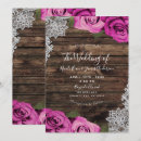 Search for hot pink flower wedding invitations Botanical