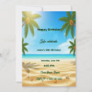 Search for seaside birthday invitations Palm trees