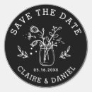 Search for floral save the date stickers Rustic