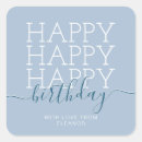 Search for happy birthday blue stickers Elegant