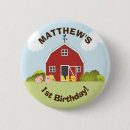 Search for farm birthday badges Red