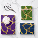 Search for giraffes wrapping paper Blue