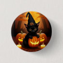 Search for kitten pumpkin badges Halloween