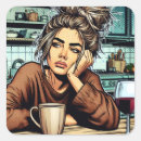 Search for tired stickers Coffee