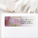 Search for pink tulip flowers return address labels Springtime