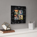 Search for black marble clocks Photo collage