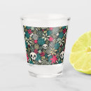 Search for halloween shot glasses Sugar skull