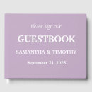 Search for lilac guest books Purple