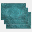Search for teal wrapping paper Vintage
