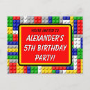 Search for building blocks invitations Primary colours