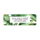 Search for tropical leaves return address labels Botanical