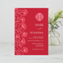 Search for red chinese wedding invitations Flower