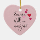 Search for will you marry me christmas tree decorations Heart