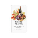 Search for wine bottle return address labels Watercolor