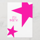 Search for shining star invitations Pink