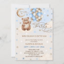 Search for whimsical baby boy shower invitations Teddy bear