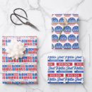 Search for 2020 gift wrap Red white and blue