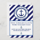 Search for diagonal stripes invitations Nautical