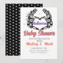 Search for skeleton baby shower invitations Black