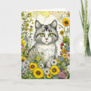 Search for kitty cat birthday cards White