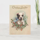 Search for cute puppy christmas cards Retro