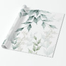 Search for botanical wrapping paper Watercolor greenery