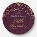 Search for 95th birthday plates Floral